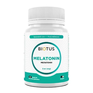 Мелатонин Melatonin Biotus 5 мг 60 капсул