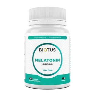 Мелатонін Melatonin Biotus 10 мг 60 капсул
