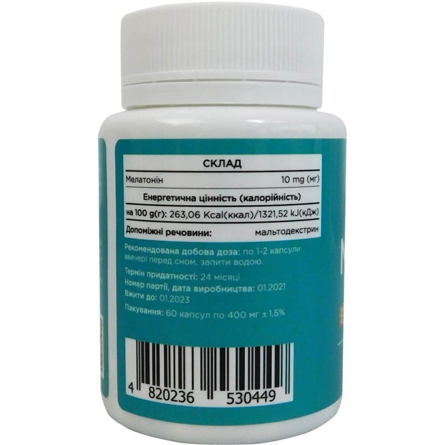 Мелатонин Melatonin Biotus 10 мг 60 капсул: цены и характеристики