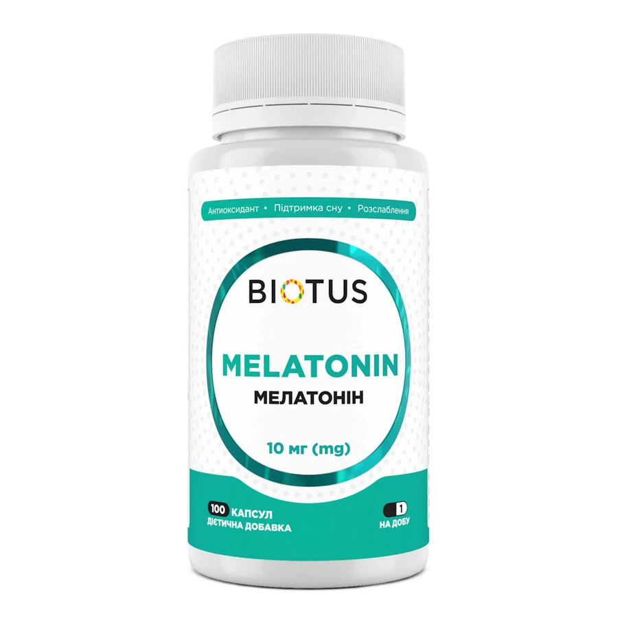Мелатонин Melatonin Biotus 10 мг 100 капсул: цены и характеристики