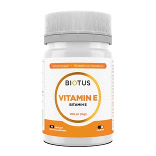 Витамин Е Vitamin Е Biotus 100 МЕ 30 капсул