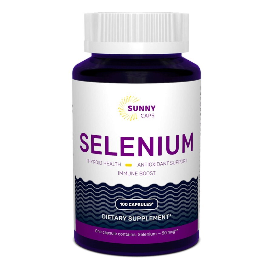 Селен Selenium Powerful Sunny Caps 50 мкг 100 капсул: ціни та характеристики