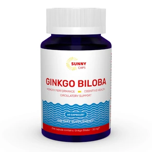 Гінкго Білоба Ginkgo Biloba Sunny Caps 20 мг 60 капсул