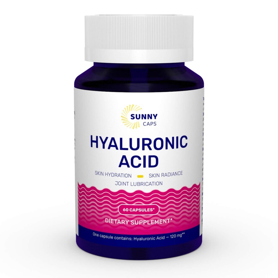 Гиалуроновая кислота Hyaluronic Acid Powerful Sunny Caps 120 мг 60 капсул: цены и характеристики