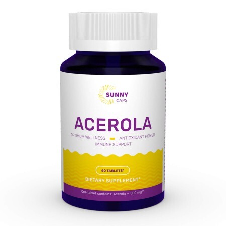 Ацерола Acerola Sunny Caps 500 мг 60 таблеток