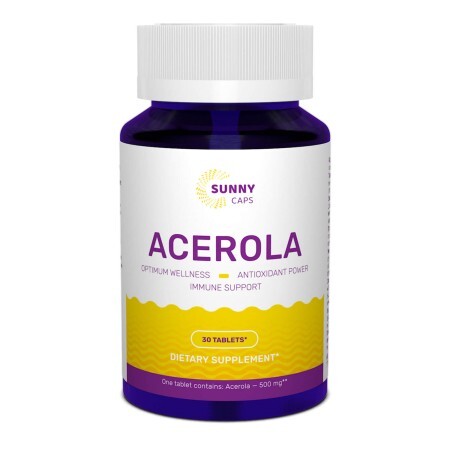 Ацерола Acerola Sunny Caps 500 мг 30 таблеток