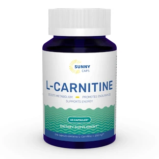 L-карнитин L-carnitine Powerful Sunny Caps 250 мг 60 капсул