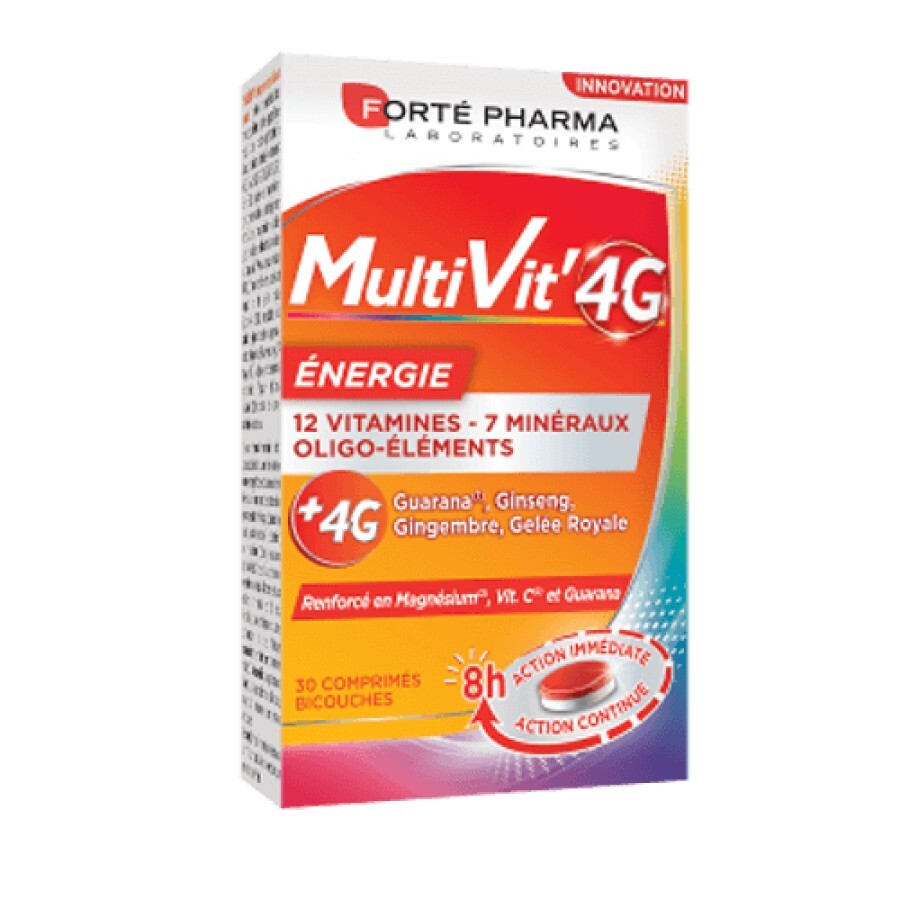 МультиВит 4G Энерджи таблетки двухслойные №30: цены и характеристики