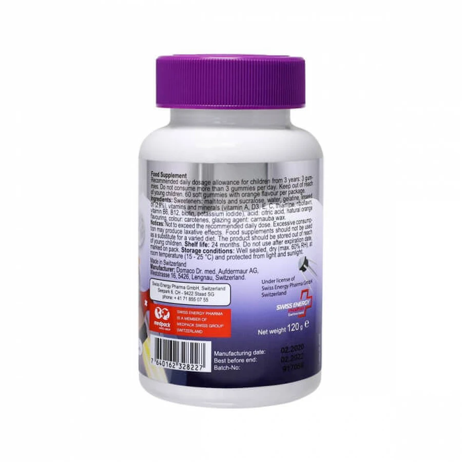 Omega-3 Multivit Swiss Energy для дітей, 60 шт: ціни та характеристики