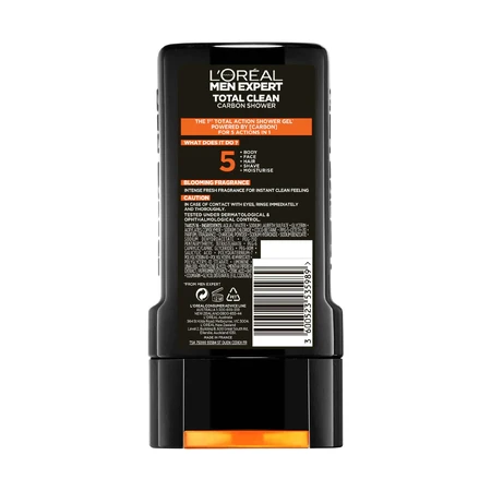 Гель для душу L'Oréal Paris Men Expert Total Clean 5 в 1 300 мл: ціни та характеристики