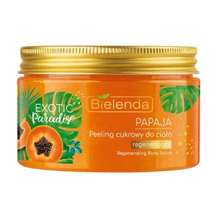 Відновлювальний цукровий скраб для тіла Bielenda Exotic Paradise Regenerating Body Scrub Papaja Папайя, 350 г