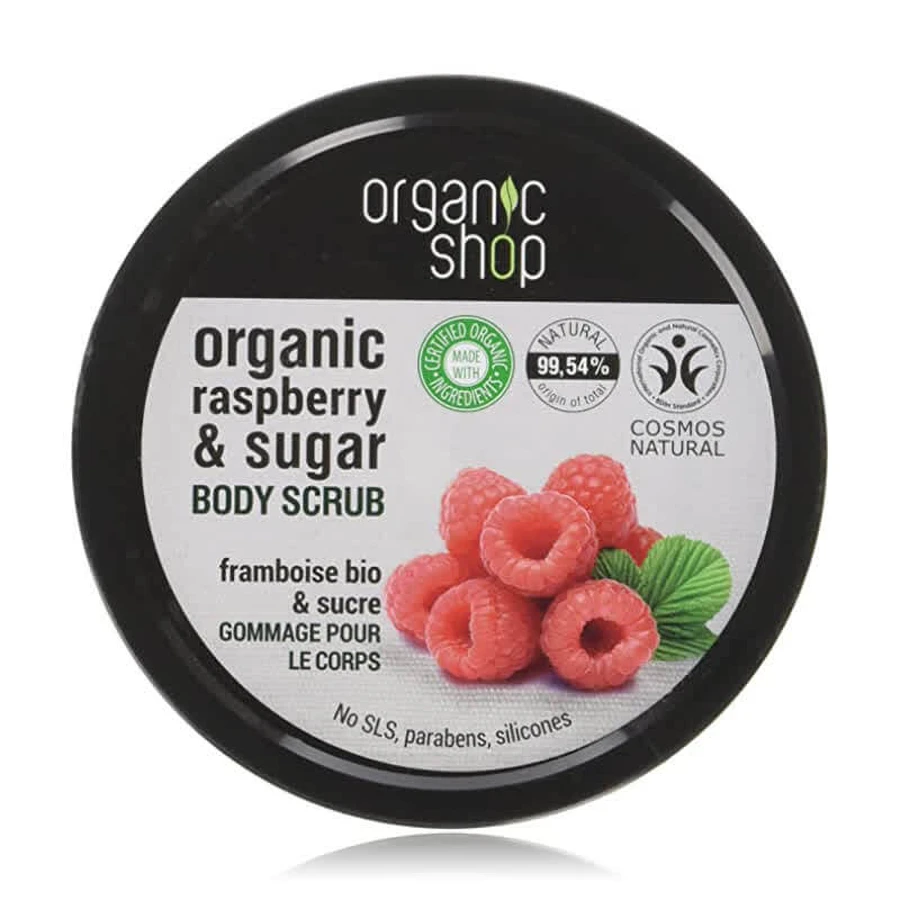 Скраб для тіла Organic Shop Body Scrub Organic Raspberry Sugar Малинові вершки 250 мл: ціни та характеристики