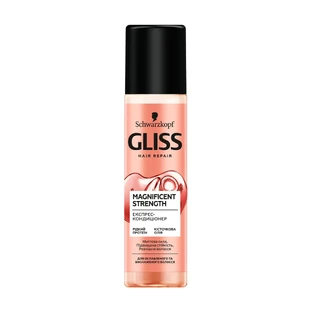 Экспресс-кондиционер Gliss Magnificent Strength Магическое для ослабленных и истощенных волос, 200 мл