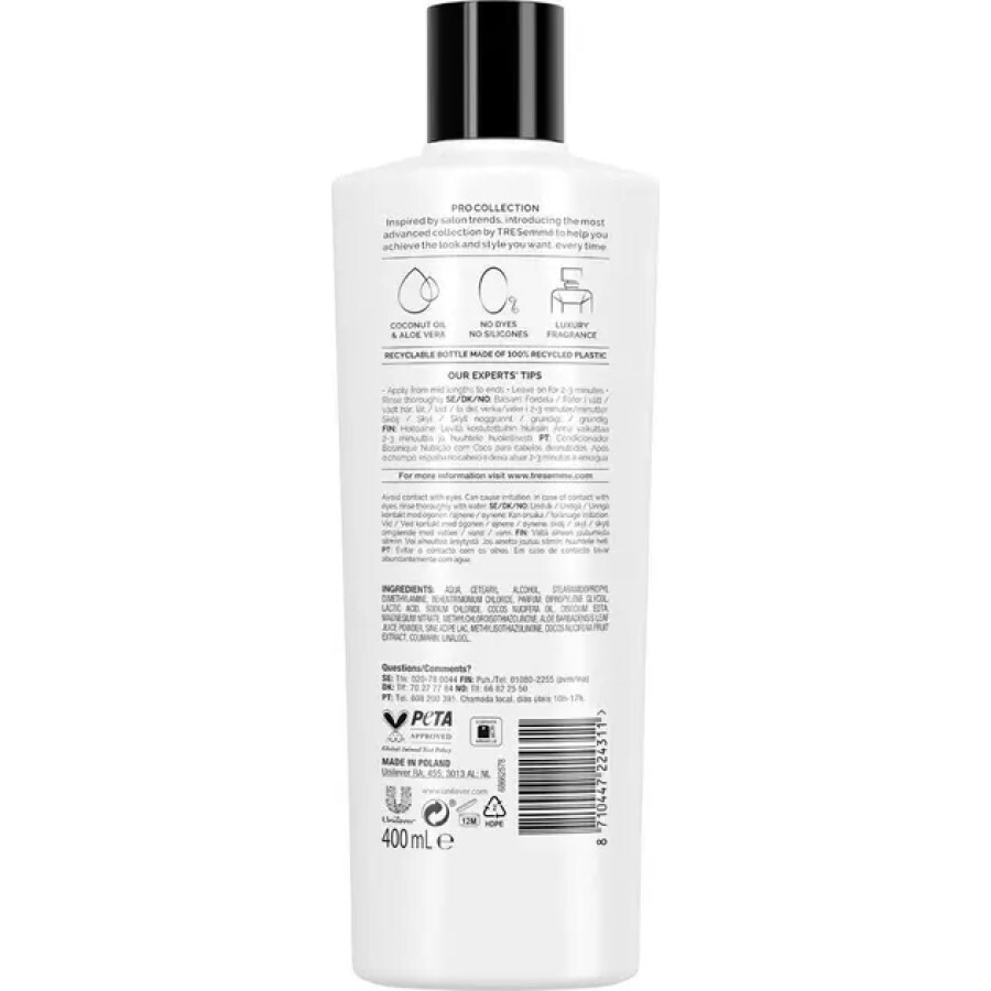Кондиционер для волос TRESemme Botanique Nourish & Replenish Conditioner Увлажняющий, с экстрактами кокоса и алоэ вера, 400 мл: цены и характеристики