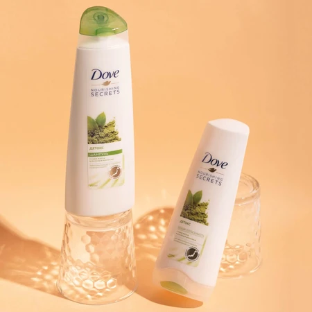 Бальзам-ополаскиватель детокс Dove Nourishing secrets с матча и рисовым молоком 350 мл: цены и характеристики