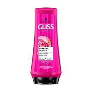 Защитный кондиционер Gliss Supreme Length для длинных, склонных к повреждениям и жирности волос, 200 мл.