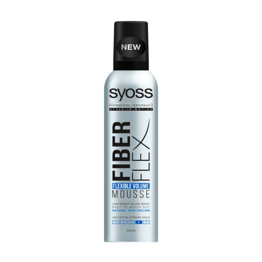 Мусс для волос Syoss Fiber Flex Flexible Volume Mousse фиксация 4 250 мл: цены и характеристики