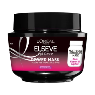 Маска L'Oreal Paris Elseve Full Resist Power Mask Зміцнювальна, для ослабленого волосся схильного до випадіння, 300 мл