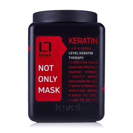 Маска для волос Level Keratin Therapy Кератиновая терапия, для нормальных и жирных волос, 1 л