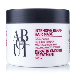 Интенсивная восстановительная маска для волос ABOUT hair Кератиновое выравнивание, 300 мл