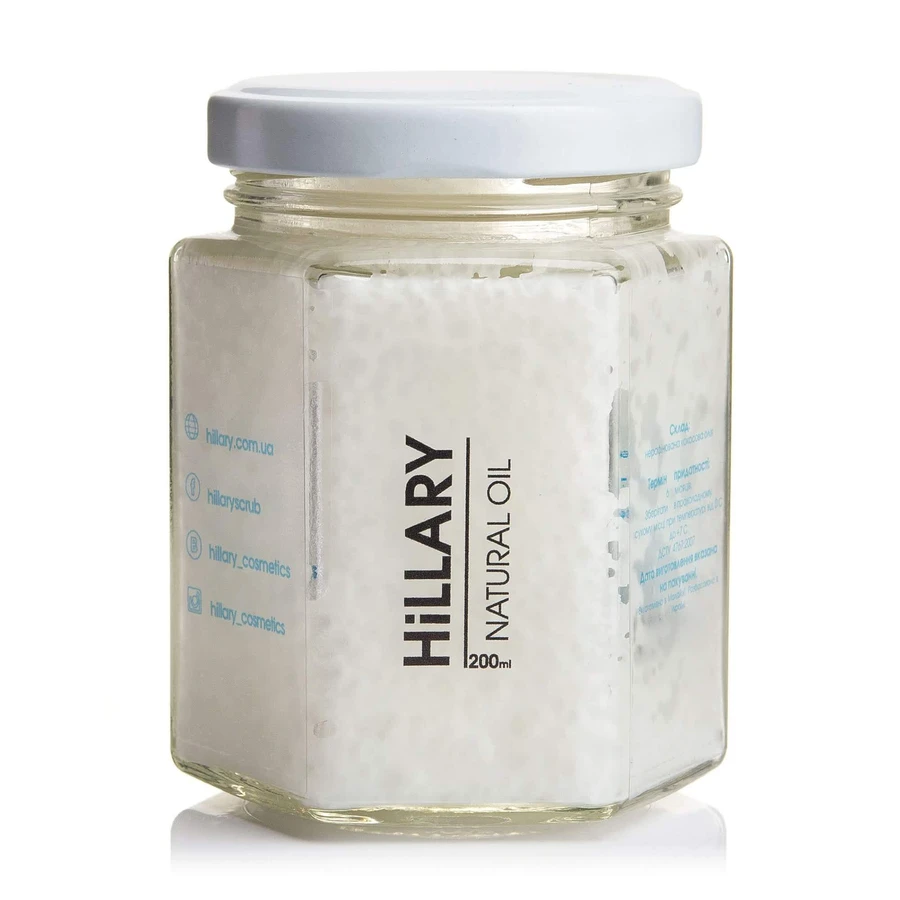 Kокосовое масло Hillary Virgin Coconut Oil 200 мл: ціни та характеристики