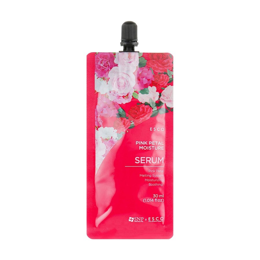 Сыворотка для лица Esco Pink Petal Moisture Serum Увлажняющая, успокаивающая и укрепляющая кожу, с экстрактом лепестков розы, 30 мл: цены и характеристики