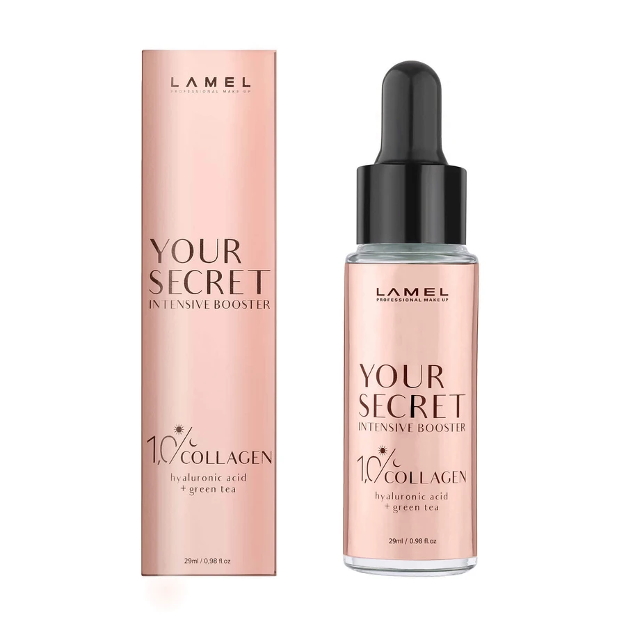 Сироватка для обличчя Lamel Professional Your Secret з колагеном та екстрактом зеленого чаю 01, 29 мл: ціни та характеристики