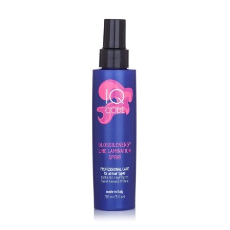 Спрей для волос IQ code Gloss & Energy Line Lamination Spray блеск и сила, ламинирующий, 150 мл