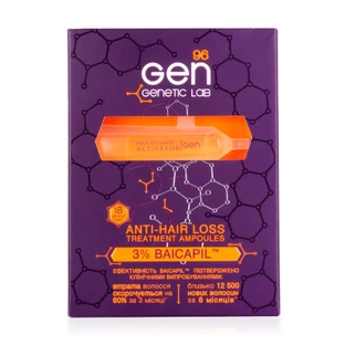 Ампулы для волос GEN 96 genetic lab Anti-Hair Loss Theatment Ampoules против выпадения 3 шт по 7 мл
