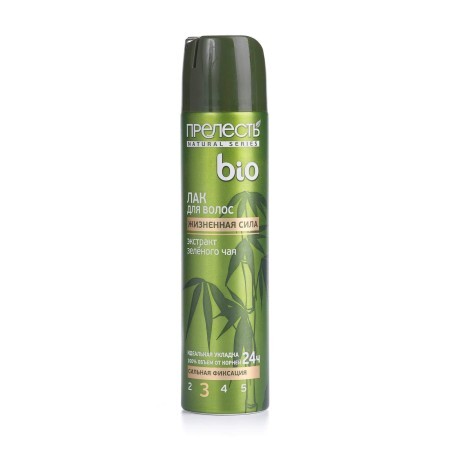 Лак для волосся Прелесть Bio Зелений чай, 210 мл
