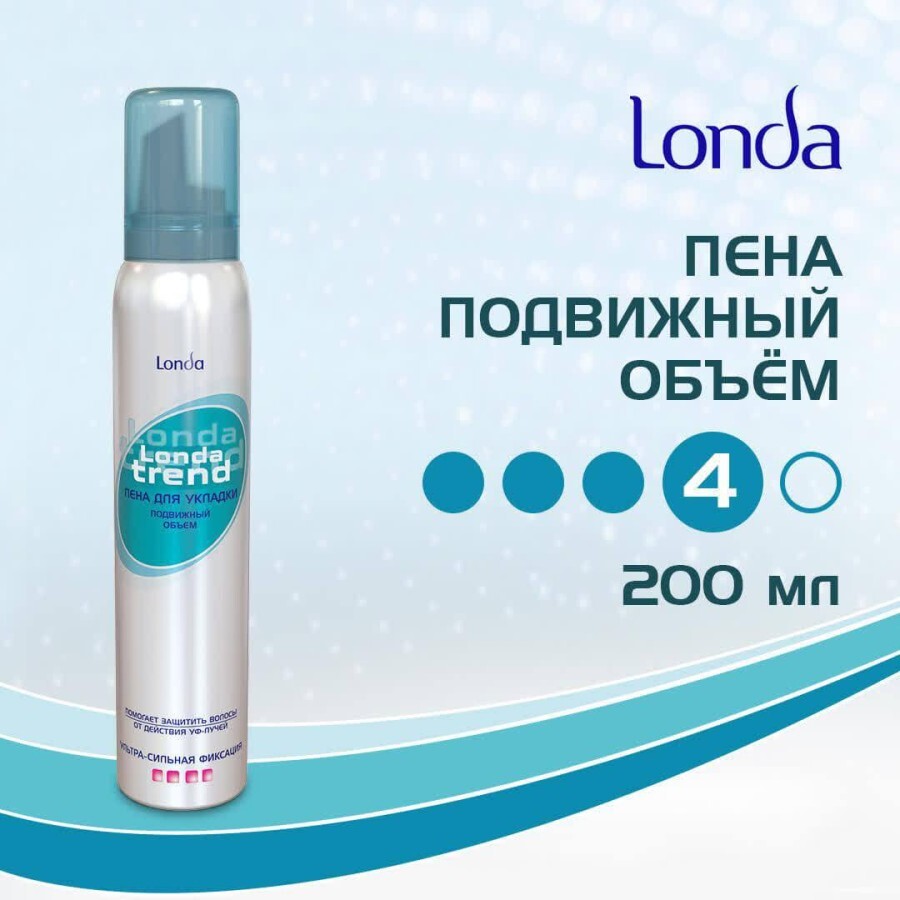 Пена для волос LondaTrend ультрасильной фиксации, 200 мл: цены и характеристики