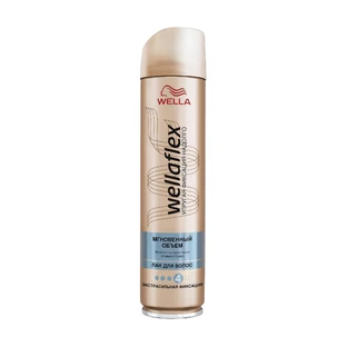 Лак для волосся Wella Wellaflex Миттєвий об'єм Екстрасильна фіксація 250 мл