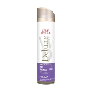 Лак для тонкого волосся Wella Deluxe Pure Fulness Об'єм, суперсильна фіксація, 250 мл