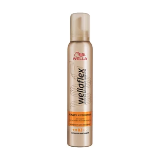 Мусс для волос Wella Wellaflex Кучера и локоны Сильная фиксация 200 мл