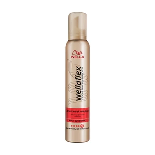 Мус для волосся Wella Wellaflex для гарячого укладання сильної фіксації 200 мл