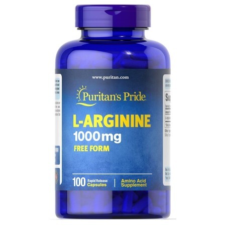 L-аргинин Puritan's Pride 500 мг капсулы №100