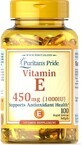Витамин Е Puritan&#39;s Pride 1000 МЕ гелевые капсулы №100