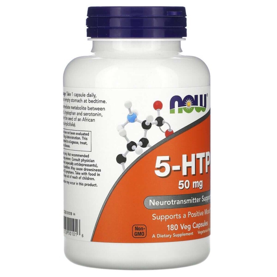 5-HTP Гидрокситриптофан Now Foods 50 мг вегетарианские капсулы №180: цены и характеристики