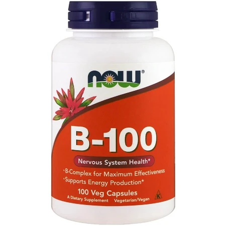 Комплекс B-100 Now Foods вегетарианские капсулы №100: цены и характеристики