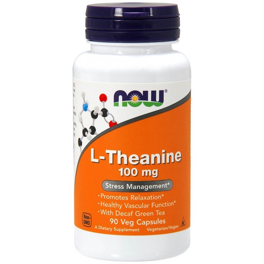 L-теанін Now Foods 100 мг вегетаріанські капсули №90: ціни та характеристики