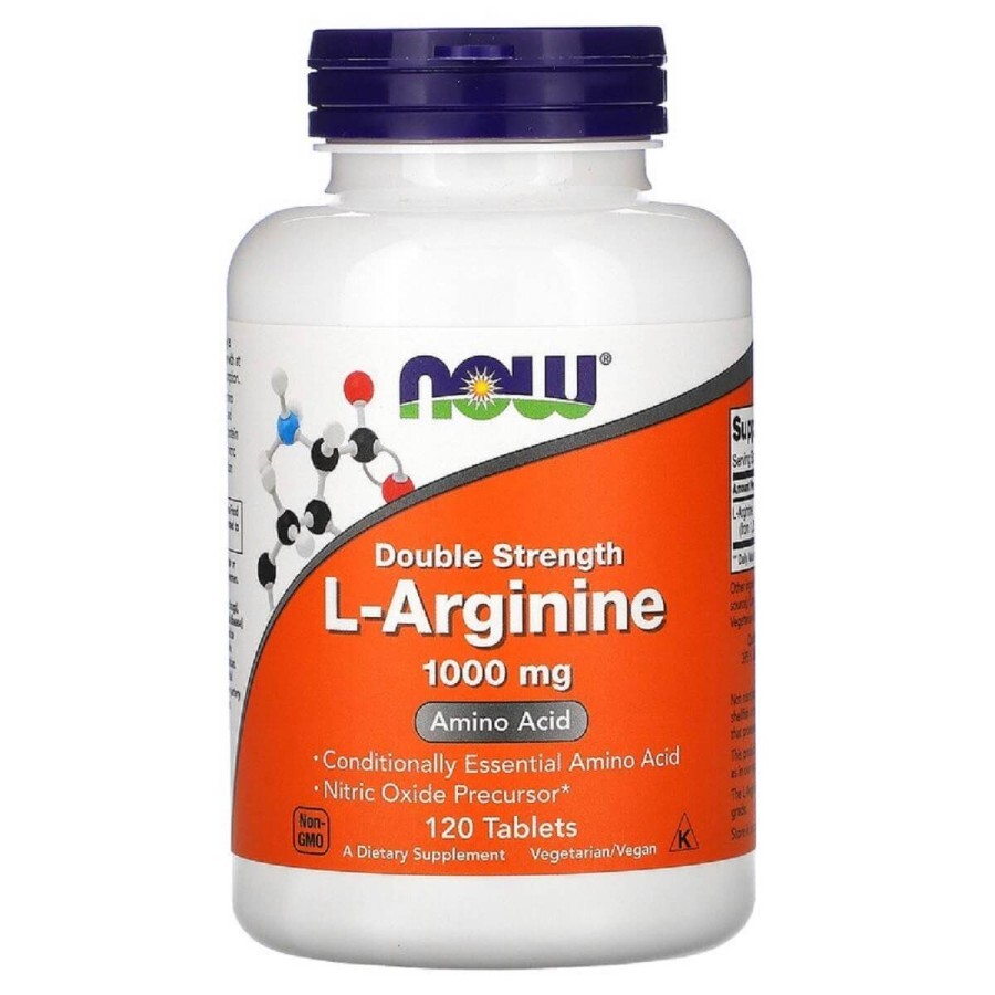 L-Аргінін Now Foods 1000 мг таблетки №120: ціни та характеристики