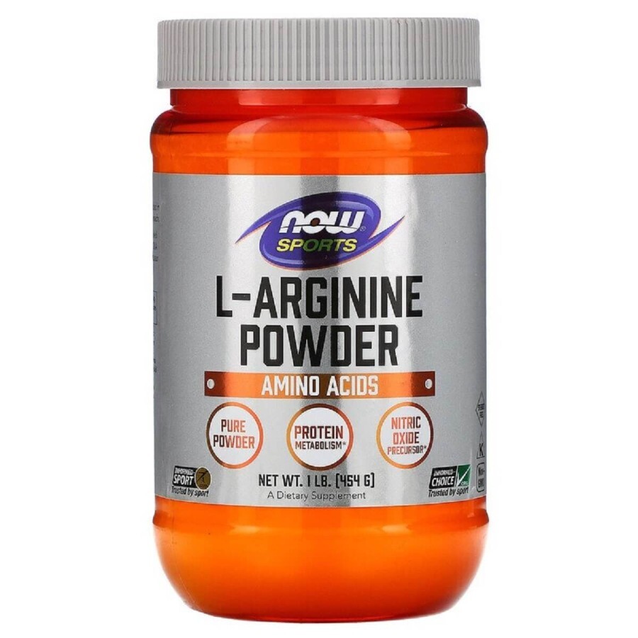 L-Аргінін Now Foods порошок 454 г: ціни та характеристики