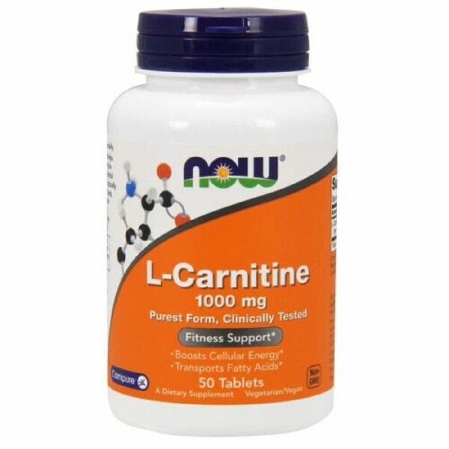 L-Карнитин Now Foods 1000 мг таблетки №50: цены и характеристики