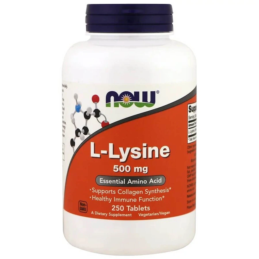 L-Лізин Now Foods L-Lysine 500 мг таблетки №250: ціни та характеристики