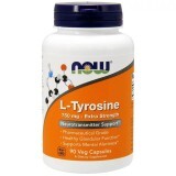 L-Тирозин Now Foods 750 мг вегетаріанські капсули №90