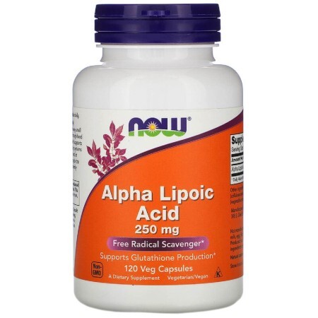 Альфа-липоевая кислота Now Foods 250 мг капсулы №120
