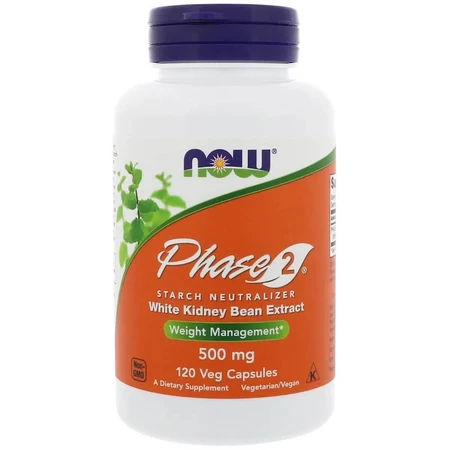 Белая фасоль Now Foods Фаза 2 500 мг капсулы №120: цены и характеристики
