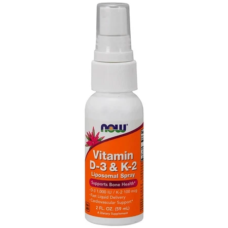 Витамины D-3&K-2 Now Foods Липосомальный спрей 1000 МЕ/100 мкг 59 мл: цены и характеристики