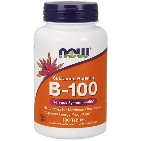 В-Комплекс B-100 Now Foods Повільного вивільнення таблетки №100: ціни та характеристики