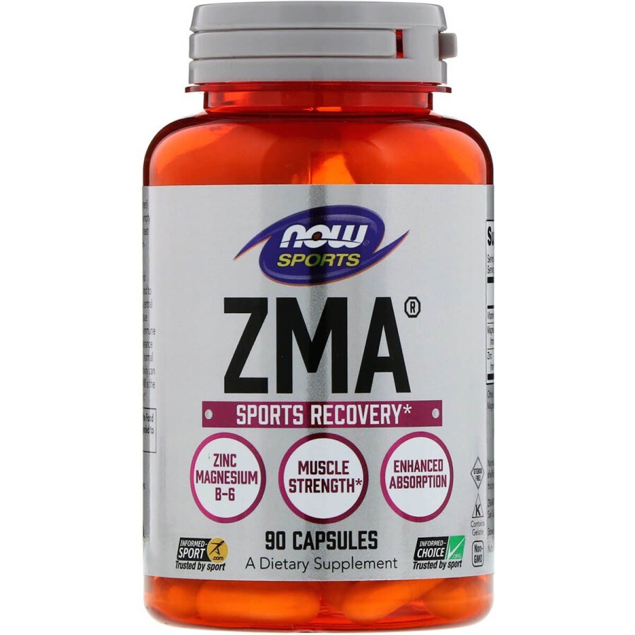 Спортивне відновлення Now Foods ZMA Після тренування капсули №90: ціни та характеристики